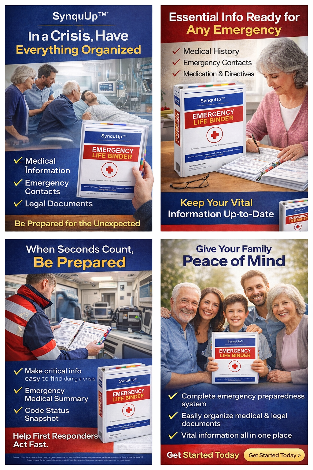 SynquUp™ Emergency Life Binder (ELB) — Digital System
