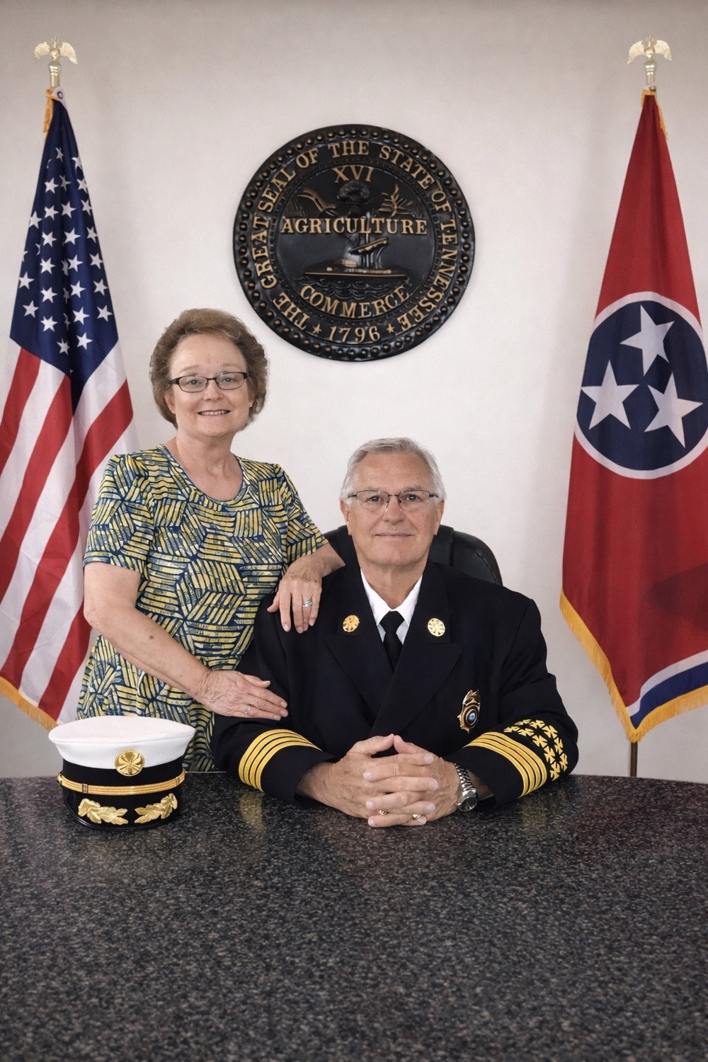 Chuck's parents, Sue and Chuck Kinney