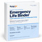 SynquUp Emergency Life Binder cover mockup
