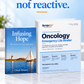 Infusing Hope book and SynquUp Oncology Emergency Life Binder together
